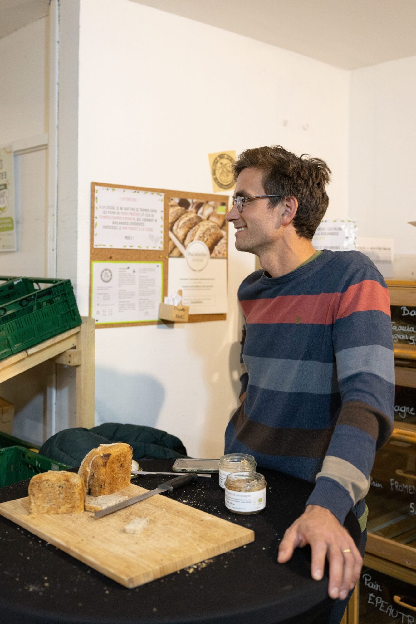 Martin de Paintintin en dégustation lors des portes ouvertes en 2023