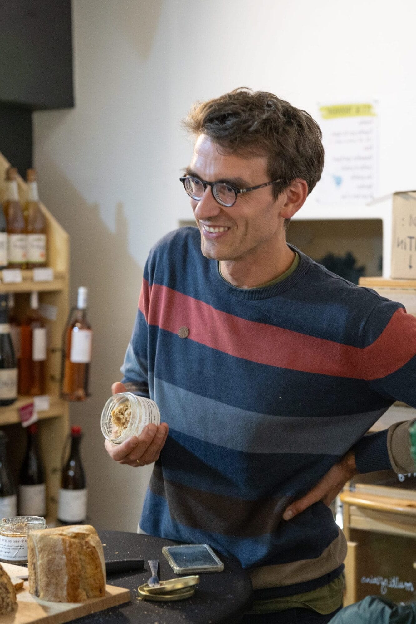 Martin boulanger Paintintin en dégustation lors des portes ouvertes en 2023