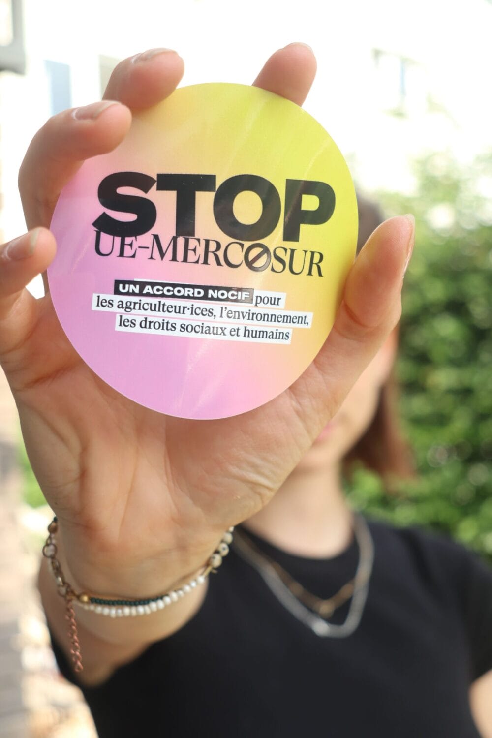 photo de la campagne stop ue-mercosur
